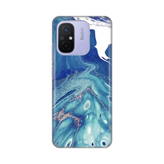 Zastitna silikonska maska (futrola) PRINT - Xiaomi Redmi 12C Blue Marble.