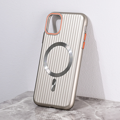 Zastitna maska (futrola) Magsafe Stripe - iPhone 11 6.1 siva.