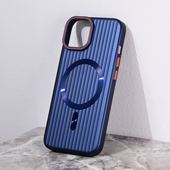 Zastitna maska (futrola) Magsafe Stripe - iPhone 13 plava.