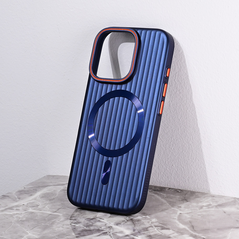 Zastitna maska (futrola) Magsafe Stripe - iPhone 16 Pro plava.
