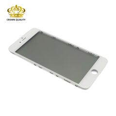 Staklo touchscreen-a - Iphone 7 Plus + okvir + OCA stiker + polaroid ORG (Crown Quality) beli (white) (MS).