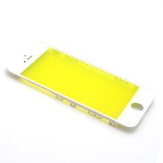 Staklo touchscreen-a - iPhone 5 sa frejmom beli (white) (MS).