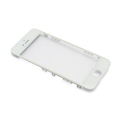 Staklo touchscreen-a - Iphone 5S sa frejmom + OCA sticker beli (white) (MS).