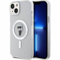 Zastitna maska (futrola) Karl Lagerfeld Hc Magsafe IML Ikonik - iPhone 15 Transparent (KLHMP15SHFCKNOT).