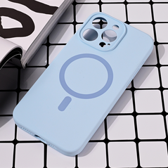Zastitna maska (futrola) Magsafe Pure color - iPhone 15 Pro Max 6.7 svetlo plava.