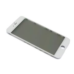 Staklo touchscreen-a - iPhone 6s Plus + okvir + OCA stiker + polaroid ORG (Crown Quality) beli (white) (MS).