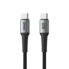 USB data kabl Superior SU-K102 pleteni Fast 60W 3A Type C na Type C 1m crni (MS).
