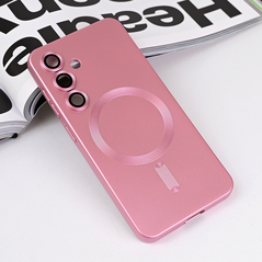 Zastitna maska (futrola) Magsafe Chrome - Samsung S921B Galaxy S24 roze.