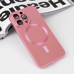Zastitna maska (futrola) Magsafe Chrome - iPhone 13 Pro roze.