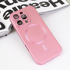 Zastitna maska (futrola) Magsafe Chrome - iPhone 16 Pro roze.