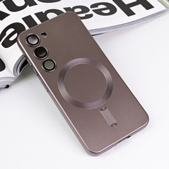 Zastitna maska (futrola) Magsafe Chrome - Samsung S911B Galaxy S23 5G siva.