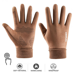 Rukavice - touch screen Sport braon.