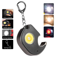 LED lampa privek slonce, otvarac - flase, siva.