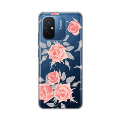 Zastitna ultra tanka (skin) maska / futrola PRINT - Xiaomi Redmi 12C Elegant Roses.