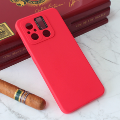 Zastitna maska (futrola) Soft Silicone - Xiaomi Redmi 12C crvena.