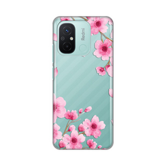 Zastitna ultra tanka (skin) maska / futrola PRINT - Xiaomi Redmi 12C Rose flowers.