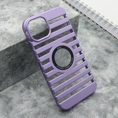 Zastitna maska (futrola) LINES LOGO CUT - iPhone 13 (6.1) ljubicasta (MS).