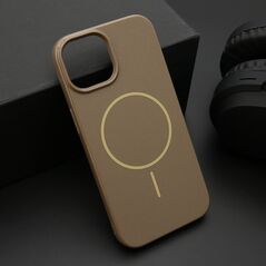 Zastitna maska (futrola) JELLY MagSafe - iPhone 15 tamno zlatna (MS).