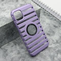 Zastitna maska (futrola) LINES LOGO CUT - iPhone 11 (6.1) ljubicasta (MS).