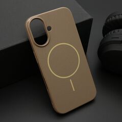 Zastitna maska (futrola) JELLY MagSafe - iPhone 16 (6.1) tamno zlatna (MS).