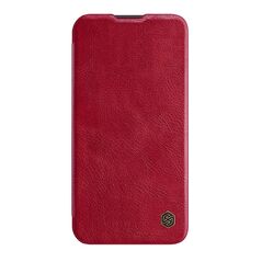 Zastitna maska (futrola) Nillkin Qin Pro - iPhone 15 crvena (MS).