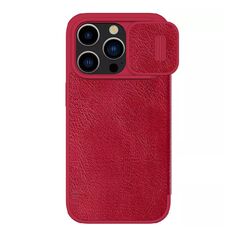 Zastitna maska (futrola) Nillkin Qin Pro - iPhone 15 Pro Max (6.7) crvena (MS).
