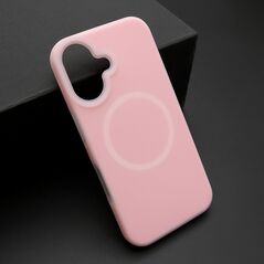 Zastitna maska (futrola) PASTEL COLOR MagSafe - iphone 16 (6.1) roze (MS).