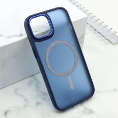 Zastitna maska (futrola) SHINING MAGSAFE - iPhone 15 plava (MS).