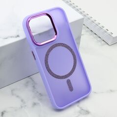 Zastitna maska (futrola) SHINING MAGSAFE - iPhone 15 Pro (6.1) ljubicasta (MS).