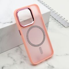 Zastitna maska (futrola) SHINING MAGSAFE - iPhone 15 Pro (6.1) roze (MS).