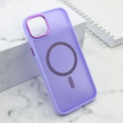Zastitna maska (futrola) SHINING MAGSAFE - iPhone 15 Plus ljubicasta (MS).