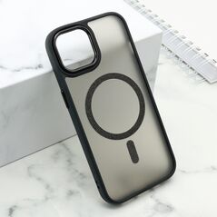 Zastitna maska (futrola) SHINING MAGSAFE - iPhone 15 crna (MS).