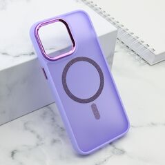 Zastitna maska (futrola) SHINING MAGSAFE - iPhone 15 Pro Max (6.7) ljubicasta (MS).