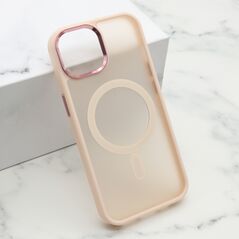 Zastitna maska (futrola) SILKY MAGSAFE - iPhone 15 pink (MS).