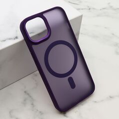 Zastitna maska (futrola) SILKY MAGSAFE II - iPhone 15 ljubicasta (MS).