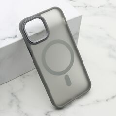 Zastitna maska (futrola) SILKY MAGSAFE II - Iphone 12/12 Pro (6.1) siva (MS).