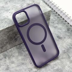 Zastitna maska (futrola) SILKY MAGSAFE mat - iPhone 11 (6.1) ljubicasta (MS).
