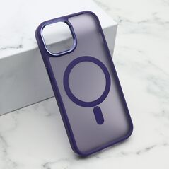 Zastitna maska (futrola) SILKY MAGSAFE - iPhone 15 ljubicasta (MS).