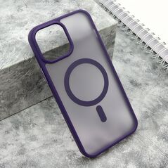 Zastitna maska (futrola) SILKY MAGSAFE mat - iPhone 14 Pro Max (6.7) ljubicasta (MS).