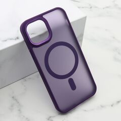 Zastitna maska (futrola) SILKY MAGSAFE II - Iphone 12/12 Pro (6.1) ljubicasta (MS).