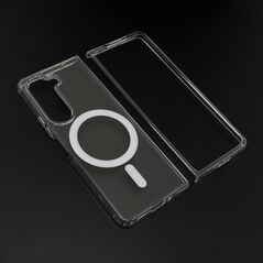 Zastitna maska (futrola) STANDARD MagSafe - Samsung Galaxy Z Fold 6 providna (bela) (MS).