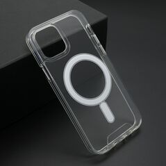 Zastitna maska (futrola) STANDARD MagSafe - iPhone 12 Pro providna (bela) (MS).