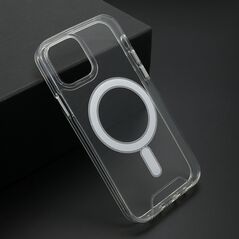 Zastitna maska (futrola) STANDARD MagSafe - iPhone 12 providna (bela) (MS).