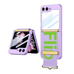 Zastitna maska (futrola) STRAP CASE - Samsung F741B Galaxy Z Flip 6 5G ljubicasta (MS).