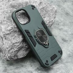 Zastitna maska (futrola) Square Ring - iPhone 15 zelena (MS).
