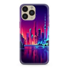 Zastitna ultra tanka (skin) maska / futrola PRINT CLEAR NEON WAVE - iPhone 14 Pro Max (6.7) NW05 (MS).
