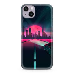 Zastitna ultra tanka (skin) maska / futrola PRINT CLEAR NEON WAVE - iPhone 14 Plus (6.7) NW01 (MS).