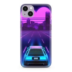 Zastitna ultra tanka (skin) maska / futrola PRINT CLEAR NEON WAVE - iPhone 14 Plus (6.7) NW02 (MS).
