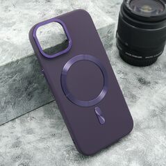 Zastitna maska (futrola) TRUE COLOR MAGSAFE - iPhone 15 ljubicasta (MS).