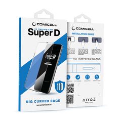 Staklena folija (zastitno kaljeno staklo) za ekran 11D - iPhone 15 (6.1)/iPhone 16 (6.1) SUPER D crna (MS).